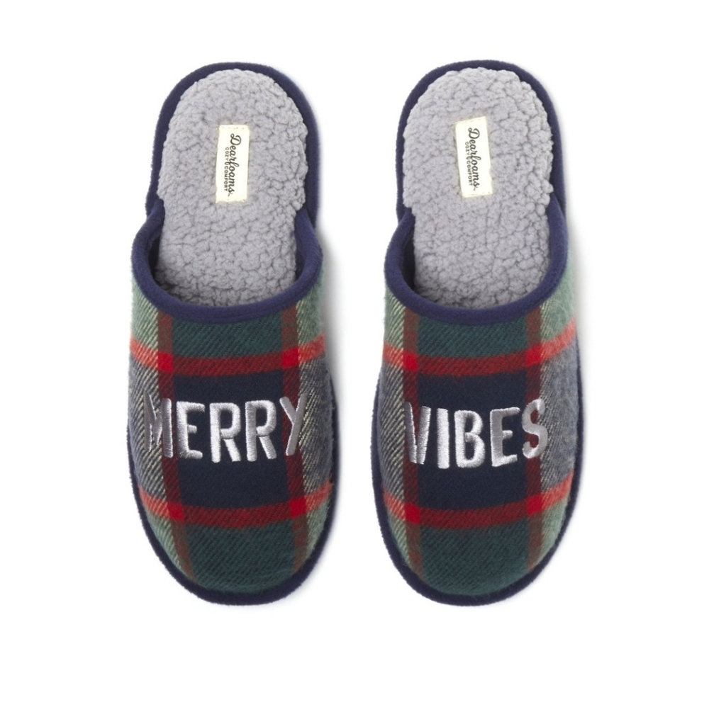 Dearfoams Cozy Comfort Men's Novelty Scuff Slippers (L / 11-12) - Picture 7 of 10